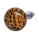 Brown Black Floral Hand Pinted Cabinet Knobs